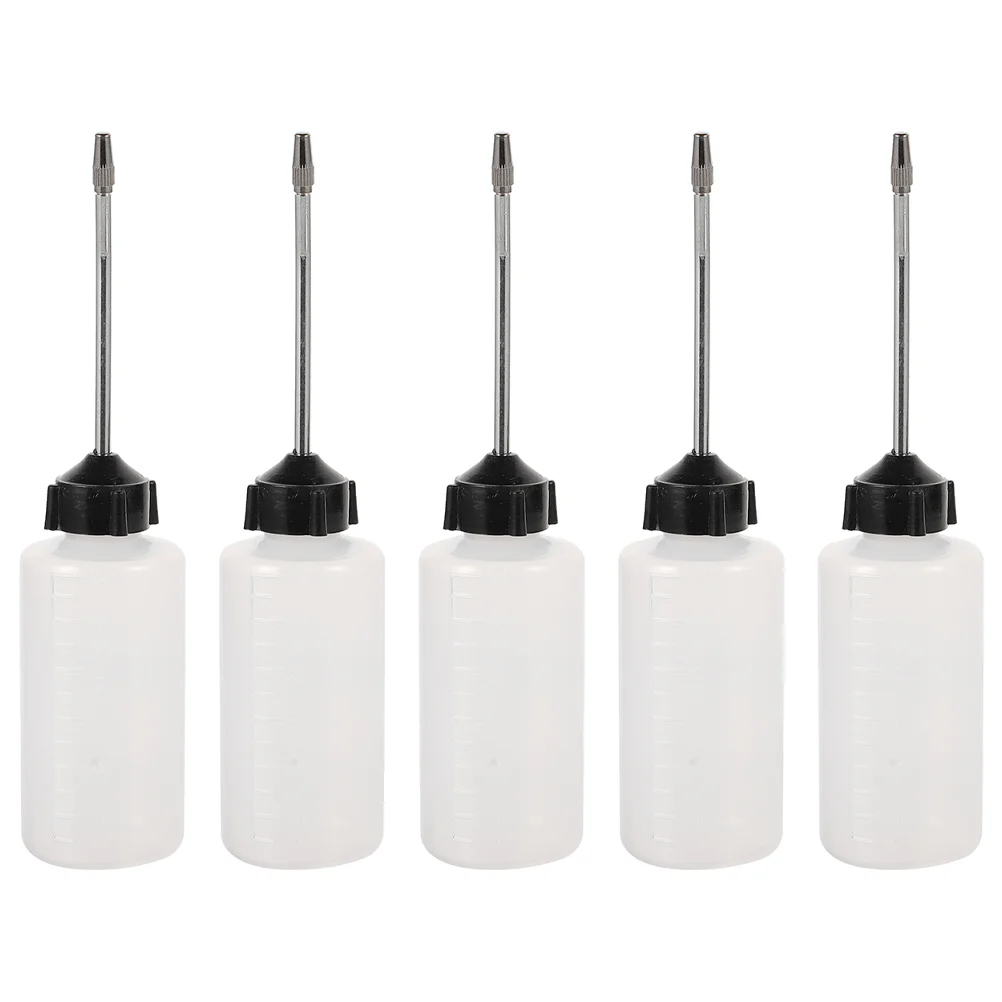 

5Pcs Bottles Bottles with Stainless Tip Angled Spout Oil Bottle