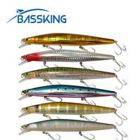 bassking fishing lure sinking minnow 145mm 26g fishing accessories saltwater bass pike long casting isca artificial hard bait