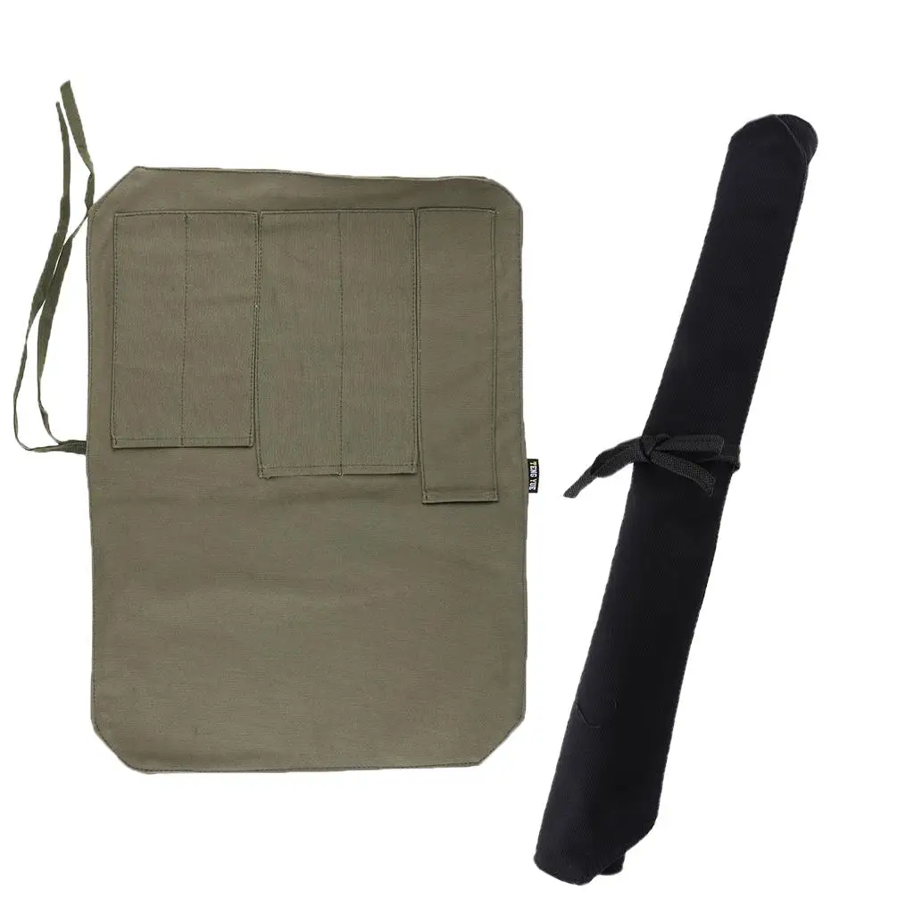 Профессиональный кухонный нож шеф-повара кошелек сумка в рулоне 5-секционный без