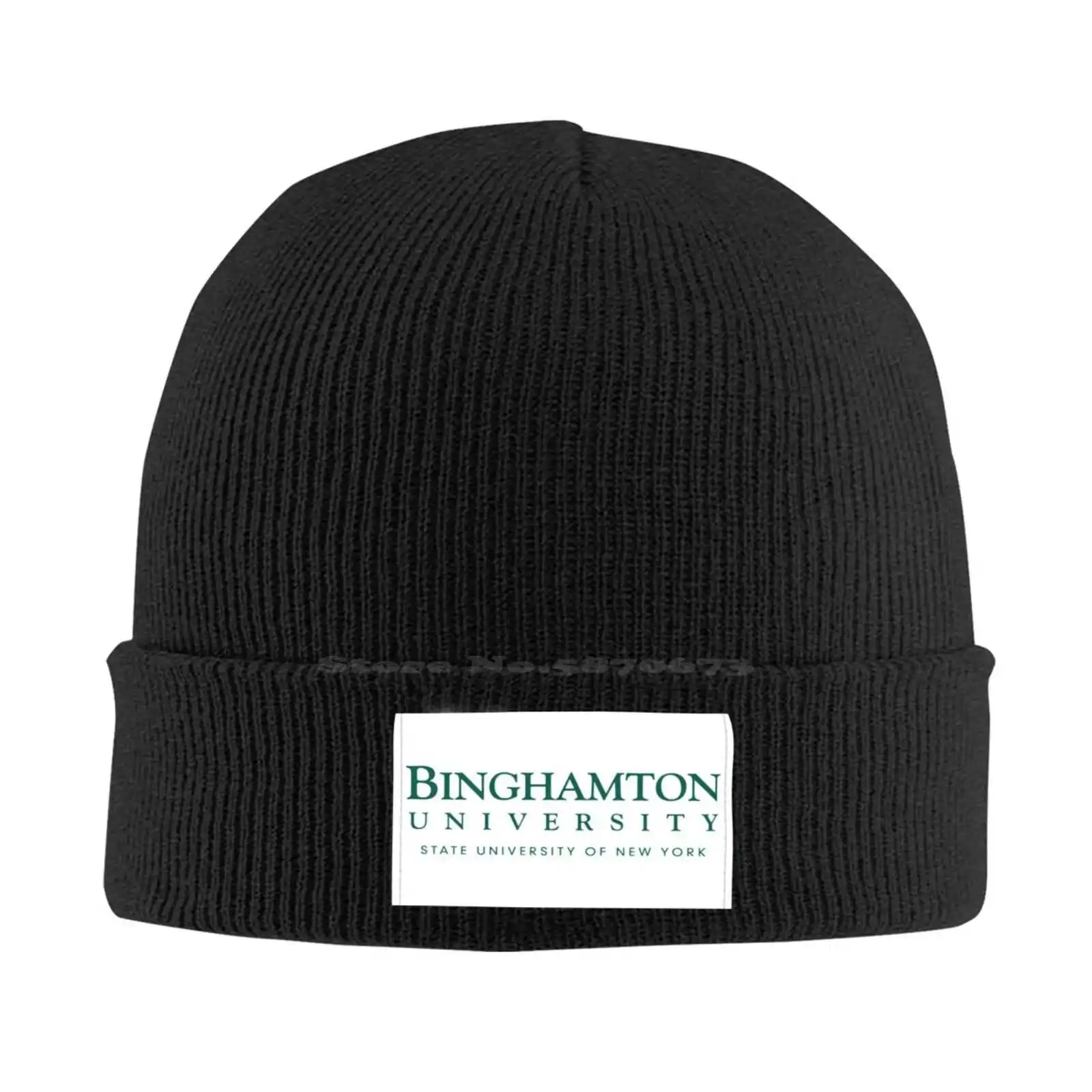 

Binghamton University Logo Print Graphic Casual cap Baseball cap Knitted hat