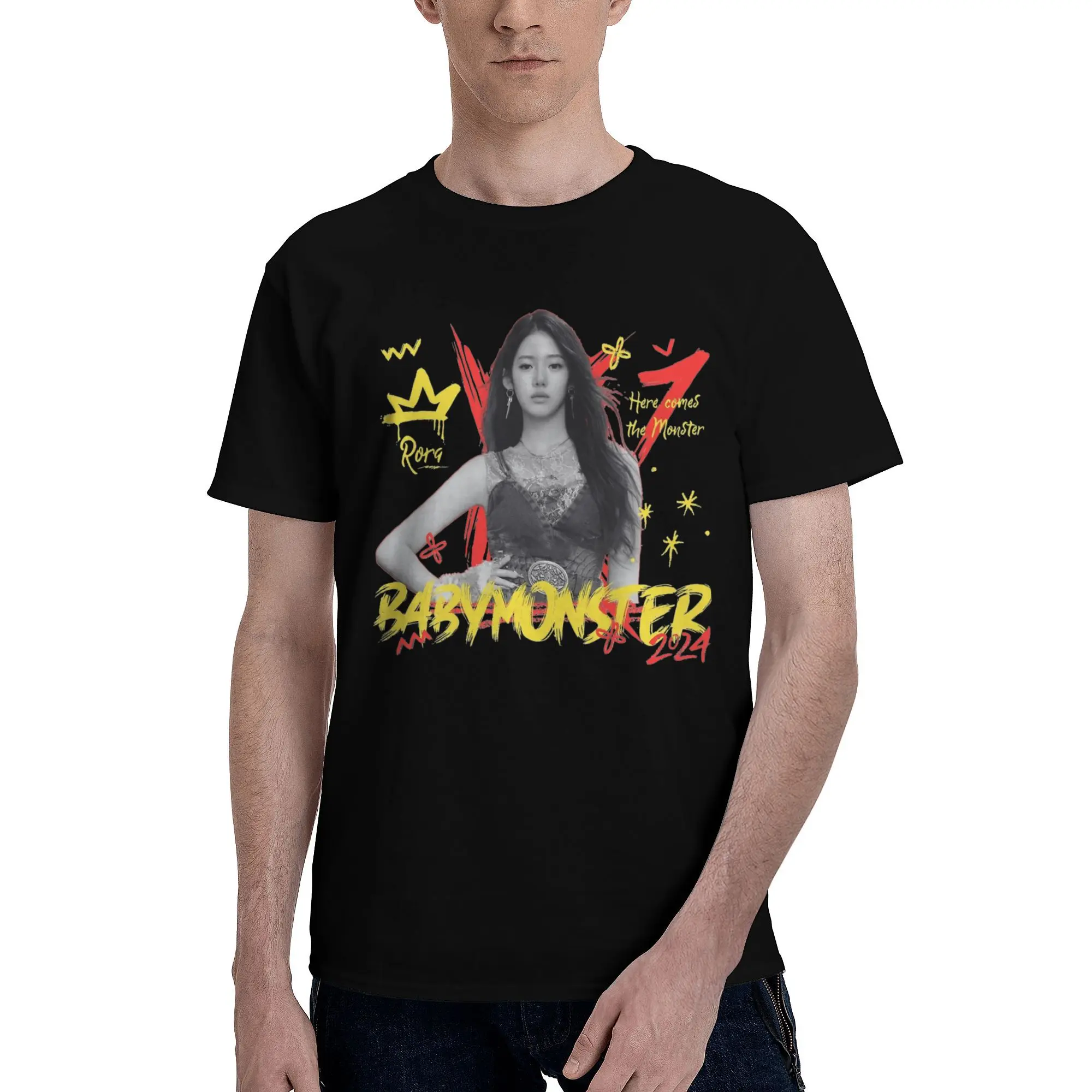 Rora BABYMONSTERS Sheesh T-Shirts for Men Women Amazing Cotton Tees Crew Neck Short Sleeve T Shirts Classic Clothes