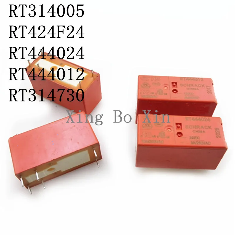 Бесплатная доставка, 5 шт., 100% Φ TYCO RT314005 RT424F24 RT444024 RT444012 RT314730 16A 8A 8 футов, 6 контактов постоянного тока, 5 В, 12 В, 24 В