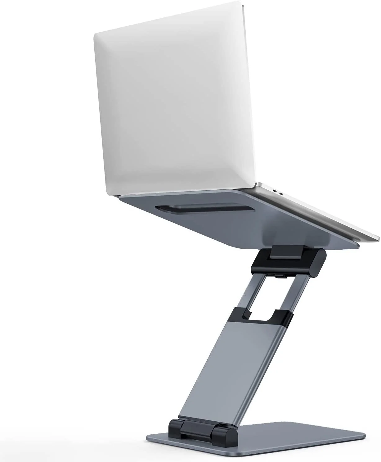 Enlarge Laptop Stand, DUCHY Ergonomic Laptop Riser Computer Stand for Laptop,Adjustable Laptop Holder Height from 2.1
