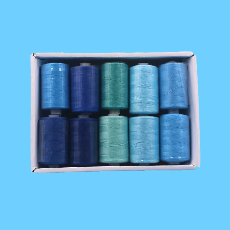 

10 Colors/Box 40S/2 Polyester Sewing Thread 1000 Yards/Spool Quilting Embroidery Thread Sewing Machine Accessories Sewing Thread