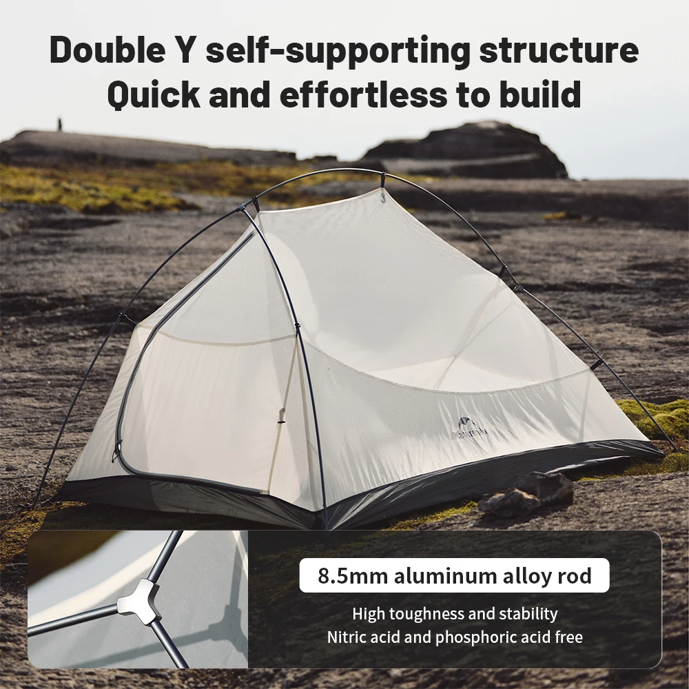 Палатка Naturehike CloudUp Pro туристическая Ультралегкая на 1-2 человек быстрая сборка