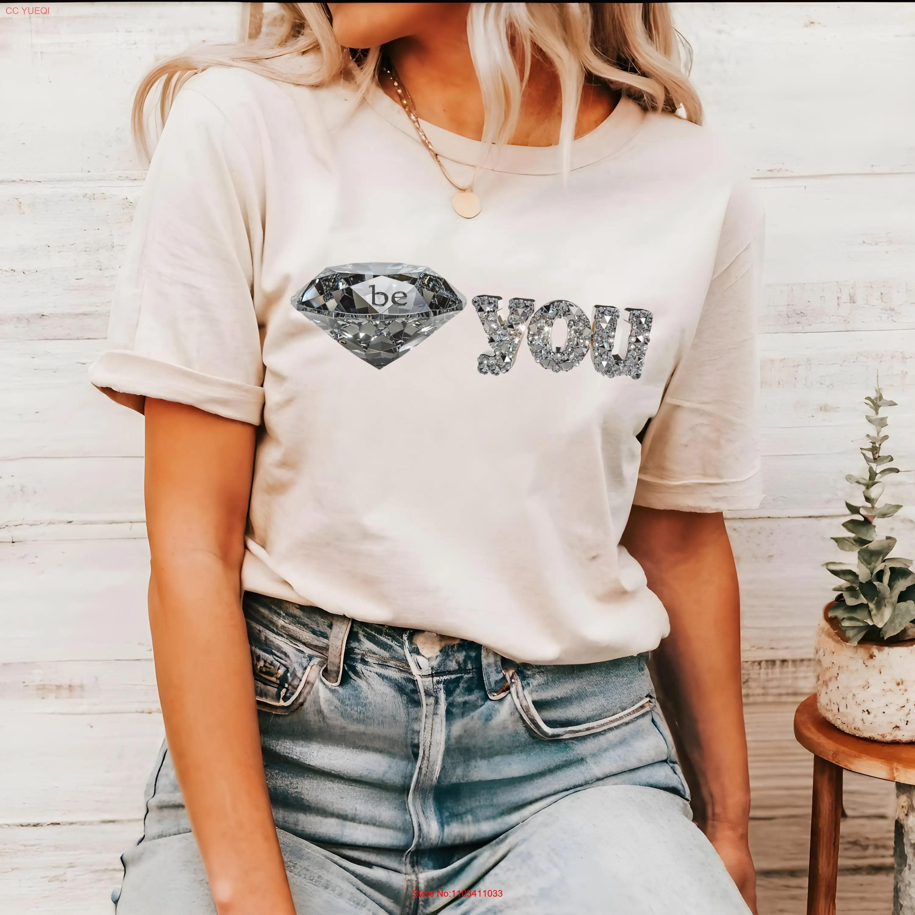 Топ Be you с бриллиантами интересная футболка рубашки минералами блестящие яркие