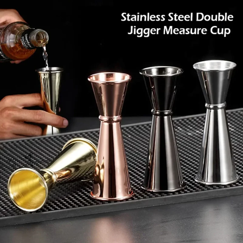 1 унция/2 унции двухсторонняя мерная чашка мохито кружка из нержавеющей стали