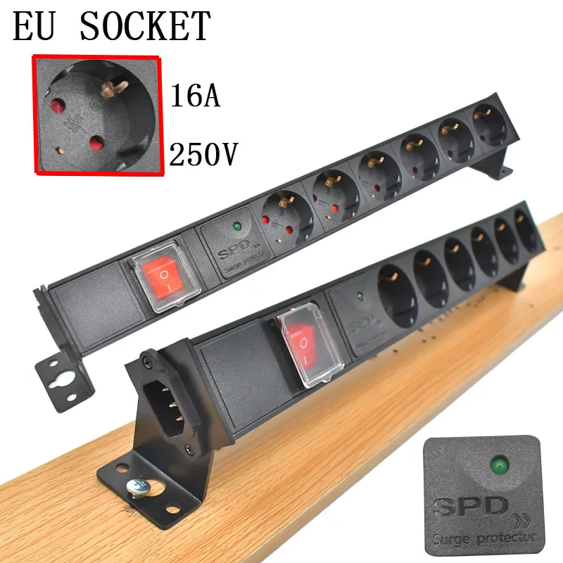 Сетевой фильтр STRIDER RUI PDU настольная розетка европейского стандарта 1-10AC