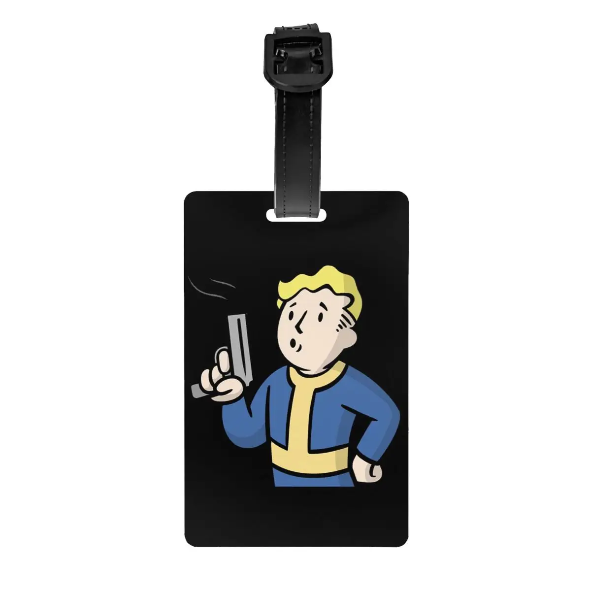 

Custom Video Game Fallout Vault Boy Luggage Tag Privacy Protection Baggage Tags Travel Bag Labels Suitcase