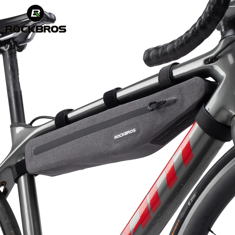 

Водонепроницаемая сумка ROCKBROS на руль, официальный треугольный чехол для горного велосипеда, 1,5 л, полностью водонепроницаемый