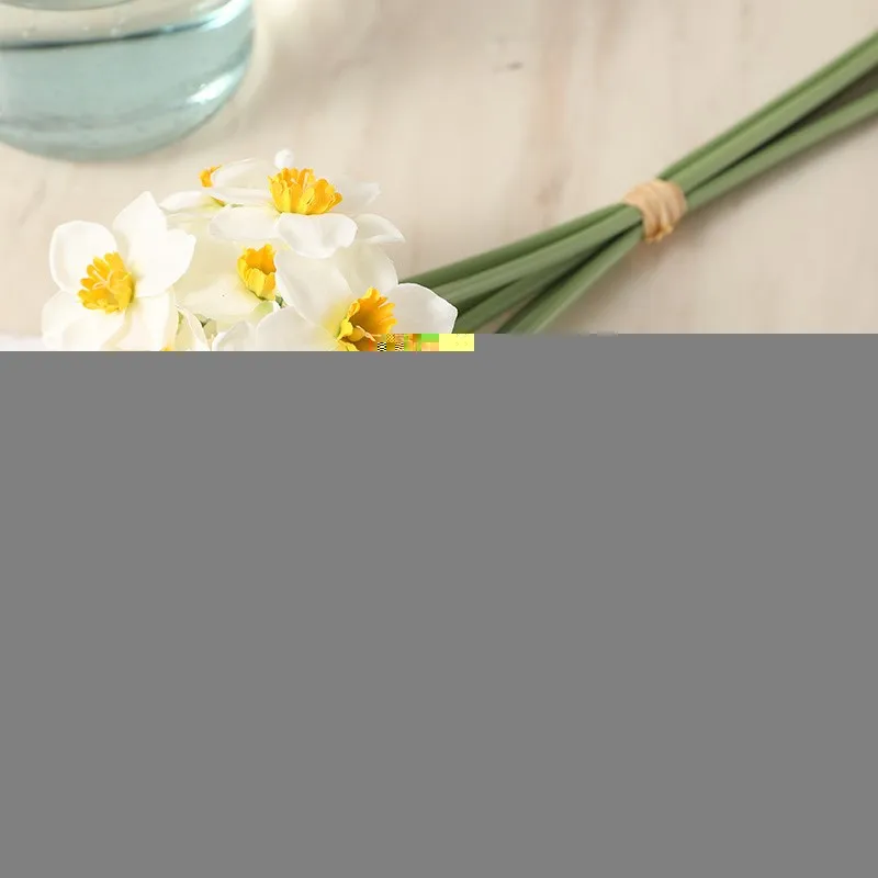 Искусственные белые нарциссы 6 шт., шелк