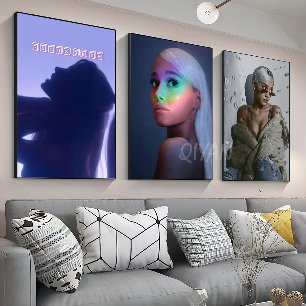 7 R-Rings A-Ariana G-Grande Poster Wall Art Home Decor Room Digital Painting Living Restaurant Kitchen