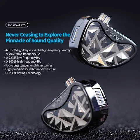 KZ AS24 PRO проводные игровые наушники