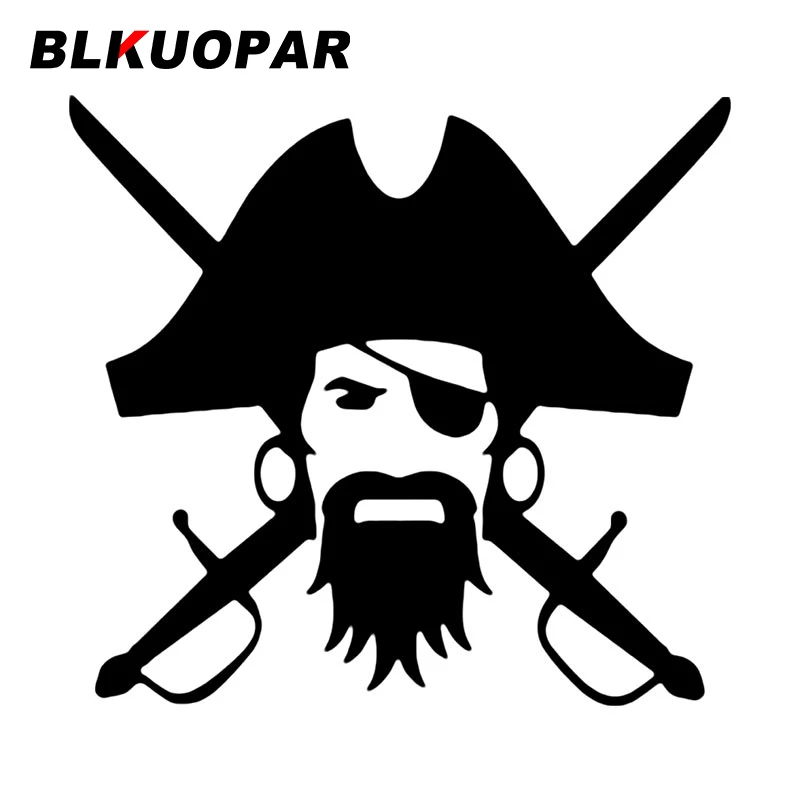 BLKUOPAR Пиратская голова автомобиля стикер аниме креативная виниловая наклейка
