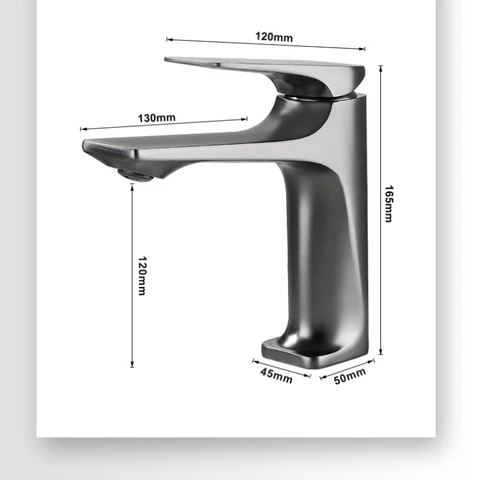 Смеситель для раковины в ванной комнате с латунным сердечником, современный смеситель для умывальника с одной ручкой на столешнице, смеситель для горячей и холодной воды, бытовой