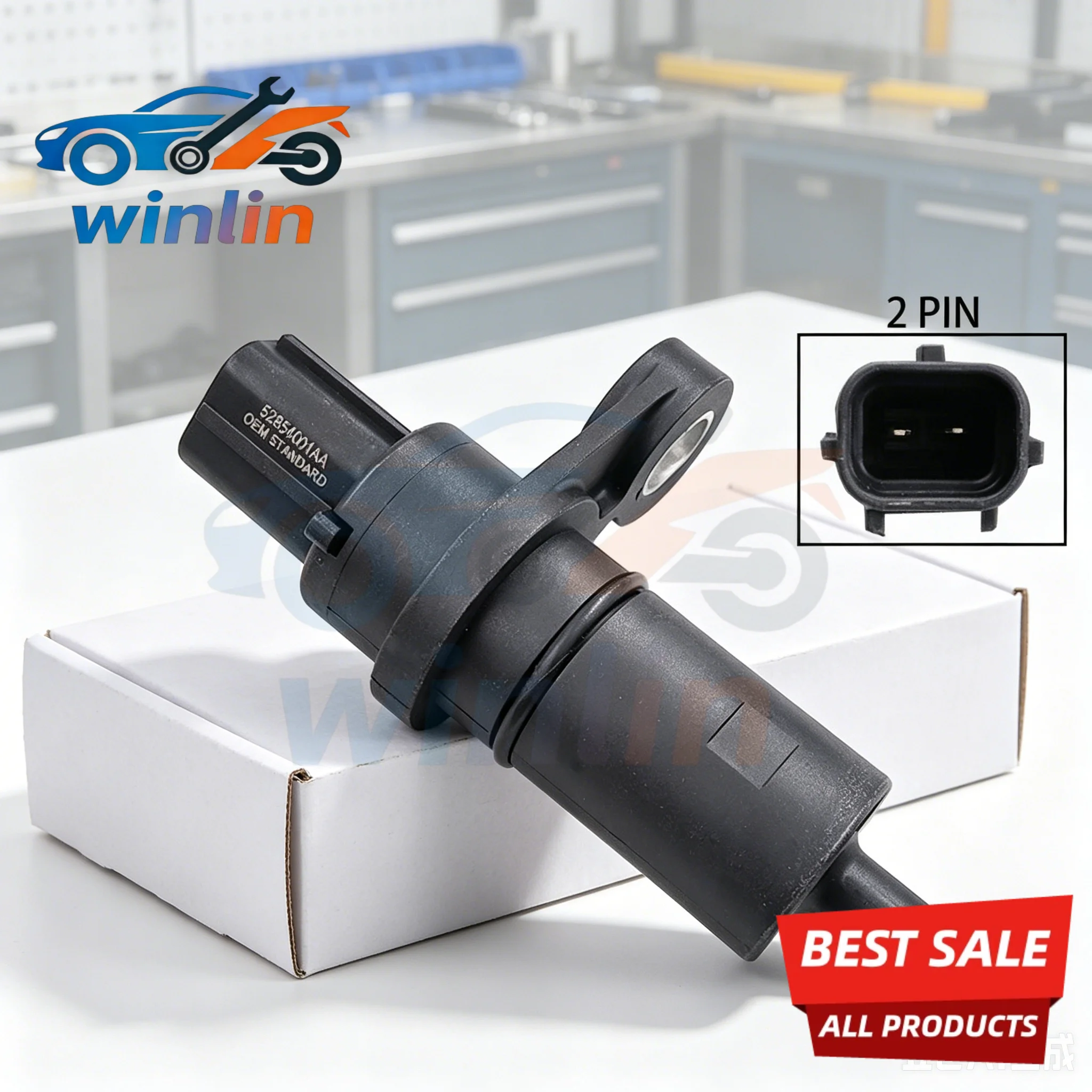 Фото Датчик скорости OEM 52854001AA 4799061AB, совместимый с Ram 1500, Dakota, Jeep TJ, Wrangler, Dodge Charger, Durango, Chrysler 300 №1