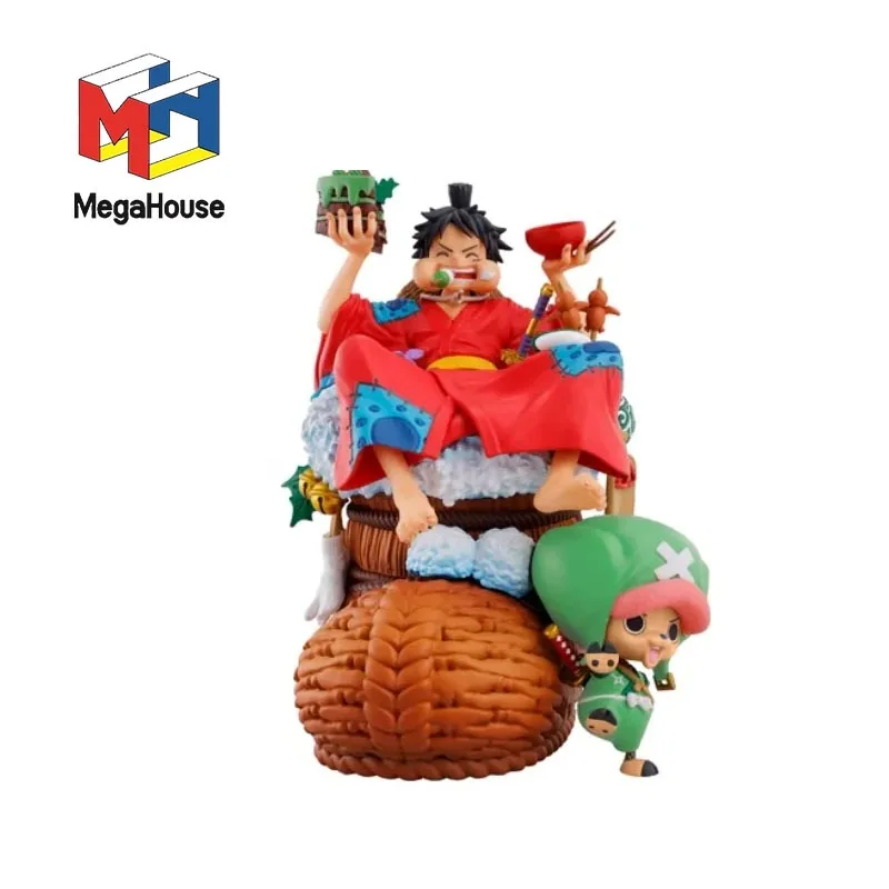 

Оригинальный Megahouse Monkey D. Экшн-фигурка Луффи Тони чоппера из аниме Dx One Piece Logbox, украшения в коробке для новорожденных, модели кукол, игрушки
