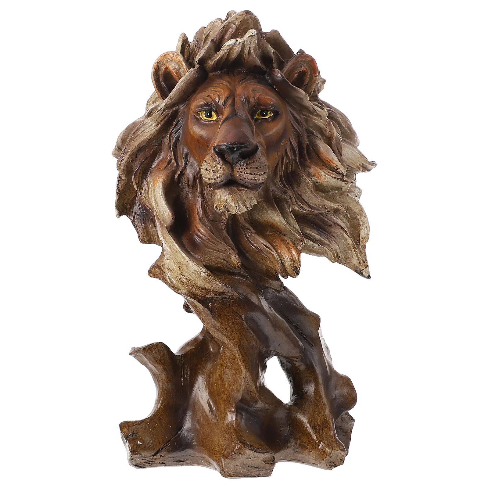 

Head Statue Resin Animal Figurine Decor Figure Gift Creative Outdoor Gold Large Figurines Housewarming Centerpiece Hunters Royal