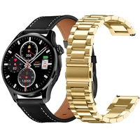 leather bracelet for huawei watch gt 3 pro 46mm 43mm strap stainless steel watchband gt 2e 2 pro 42mm 46mm