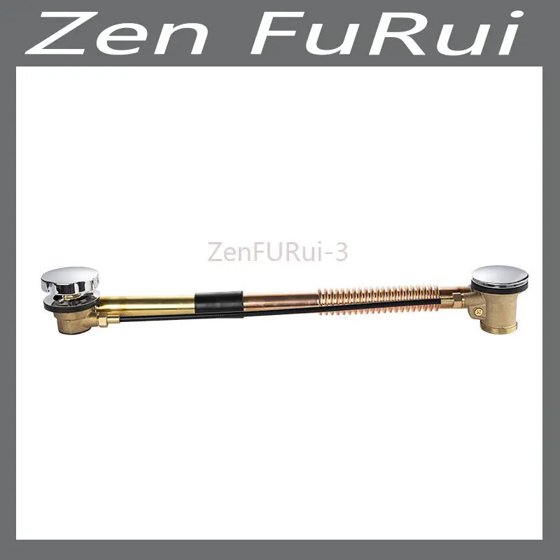 

Bath Strainer Bathroom Accessories Home and Factory Red Copper Large Cover Handwheel Wire Control Style Deodorant Bath Strainer