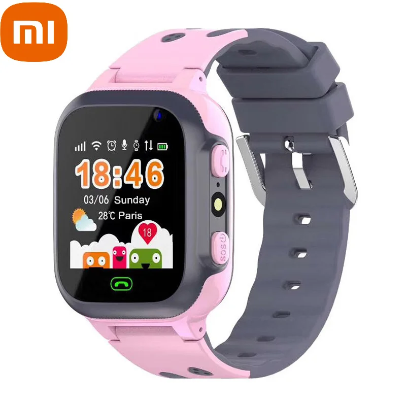 

Xiaomi 2022 Kids Phone Call Smart Watch for Children SOS Antil-lost Waterproof Smartwatch Baby SIM Card Location Tracker CE