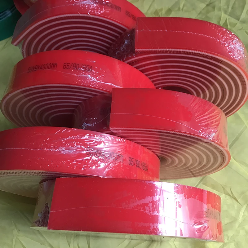 Free Shipping! Silk Screen Printing Rubber Squeegee Manufacturer from China  50mm*5mm*4M  Flat-shaped 75A