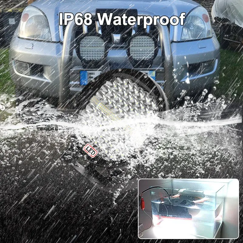 9-дюймовый внедорожный бампер светодиодный рабочий свет бар точечный светильник