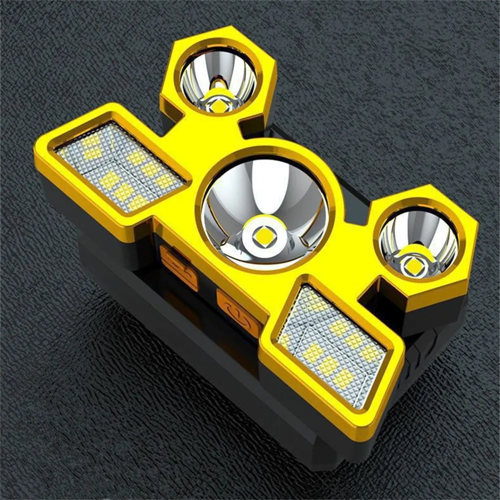 5 LED Headlight  USB Rechargeable Powerfull Head Lamp 4 Mode Torch Light Lantern Outdoor Headlight NEW