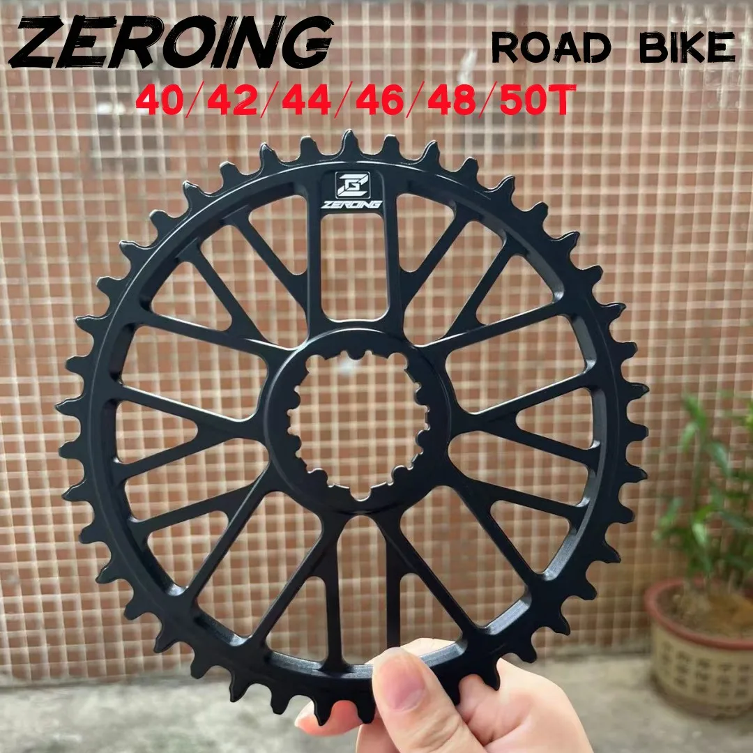 

ZEROING Road Bike GXP Chainring 40T 42T 44T Disc 46T 48T 50T Crown Folding Bicycle Narrow Wide Chainwheel 8/9/10/11/12S For SRAM