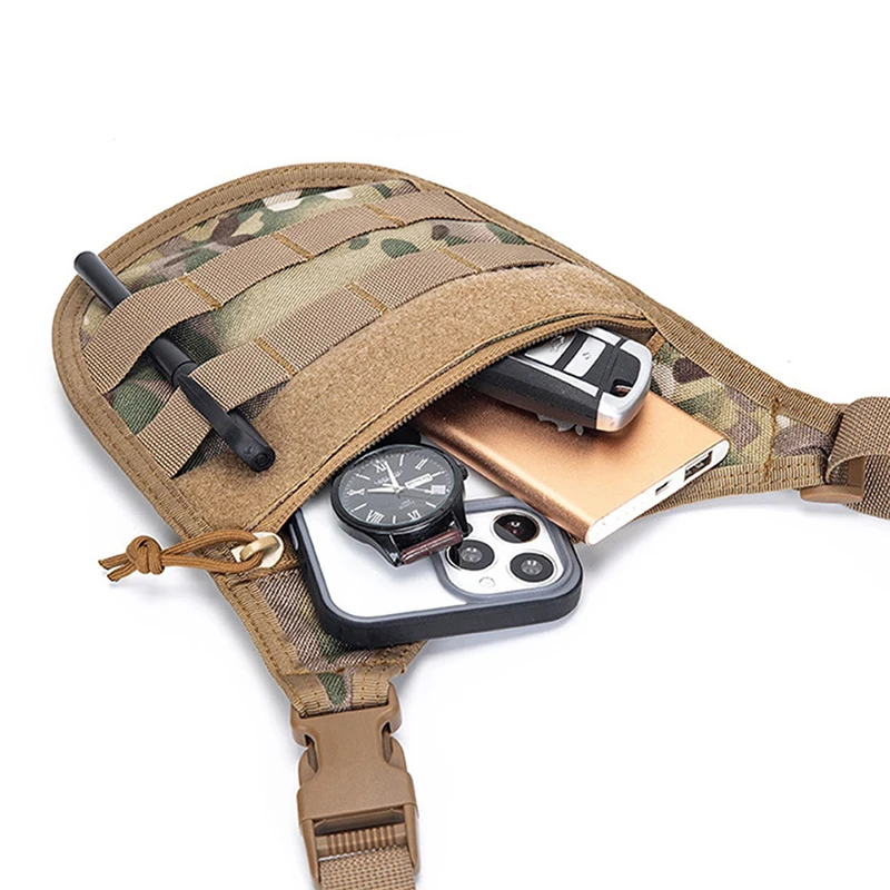 

Underarm Tactical Shoulder Bag Wallet Agent Men Hidden Molle Waist Bag Outdoor Travel Phone Key Anti Theft Pack EDC Tools Pocket