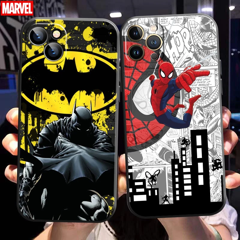 

Marvel Avengers Logo For Apple iPhone 13 12 11 Pro 12 13 Mini X XR XS Max 5 6 6S 7 8 Plus SE2020 Phone Case Coque Black