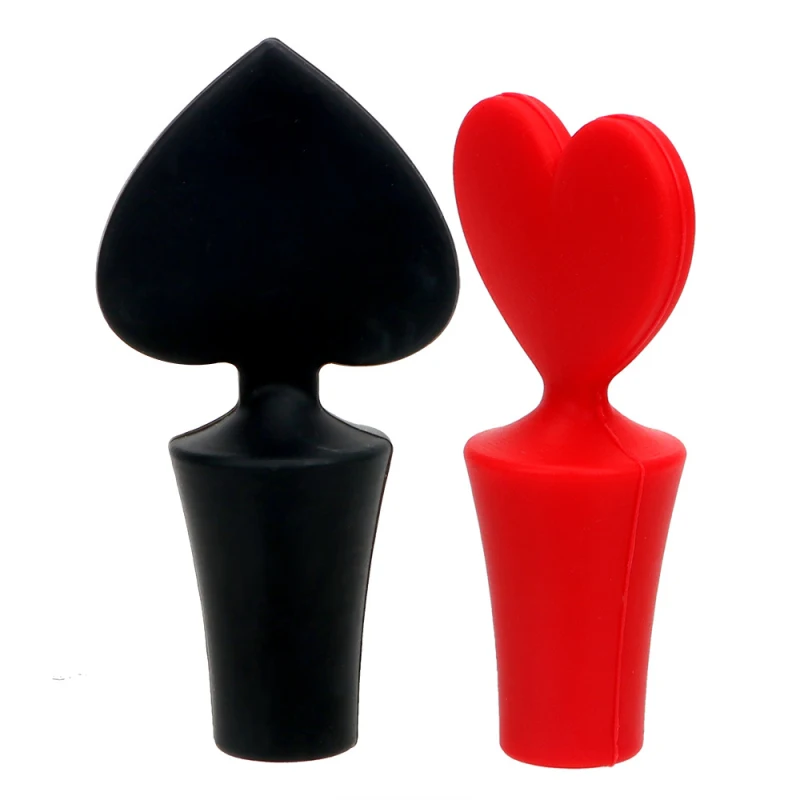 Силиконовая пробка для бутылок колпачок вина милый топ покера свежий гель бара |