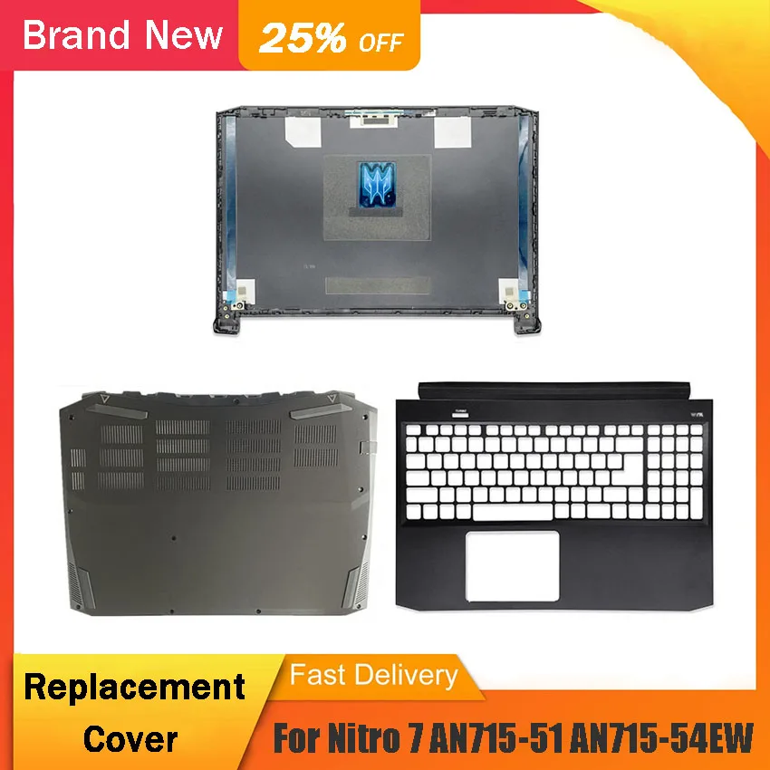 

For Acer Nitro 7 AN715-51 AN715-54EW Laptop LCD Back Top Cover Front Bezel Hinges Palmrest Upper Bottom Case