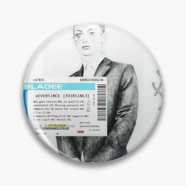 

Мягкая булавка для пуговиц Bladee everfrom, модная Милая булавка для шляпы, мультяшный значок для любимой одежды, женское украшение, Металлическая Булавка для лацкана, воротник