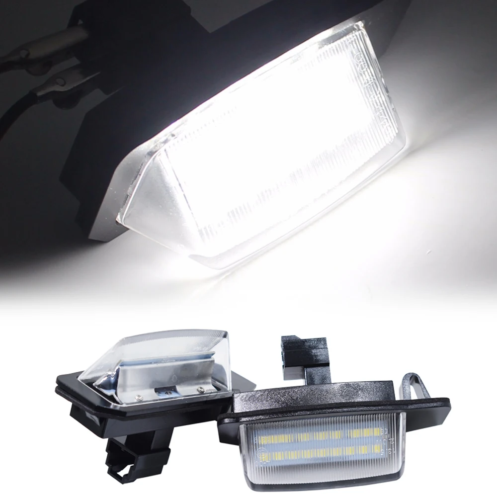 2 белых светодиодных задних фонаря номерного знака для Mitsubishi Eclipse 1 2 3 4 Eclipse Cross Outlander 1 2 3 Outlander XL Lancer 8