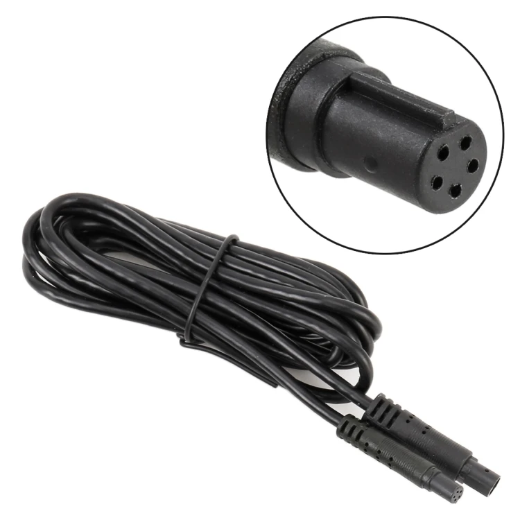 

100pcs 3m Car 5P Reversing Camera Extension Cord Rearview Mirror Vehicle Traveling Data Recorder Video Conversion without Plug