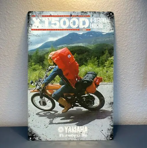 Металлический постер для мотоцикла xt500d-сборный жестяной знак-20x30 см