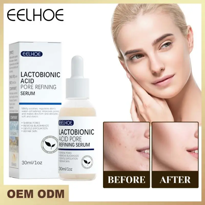 

EELHOE 30ml Lactose Acid Serum Pore Shrinking Essencial Liquid Gentle Repairing Skin Blackhead Removal Treatments Care Product