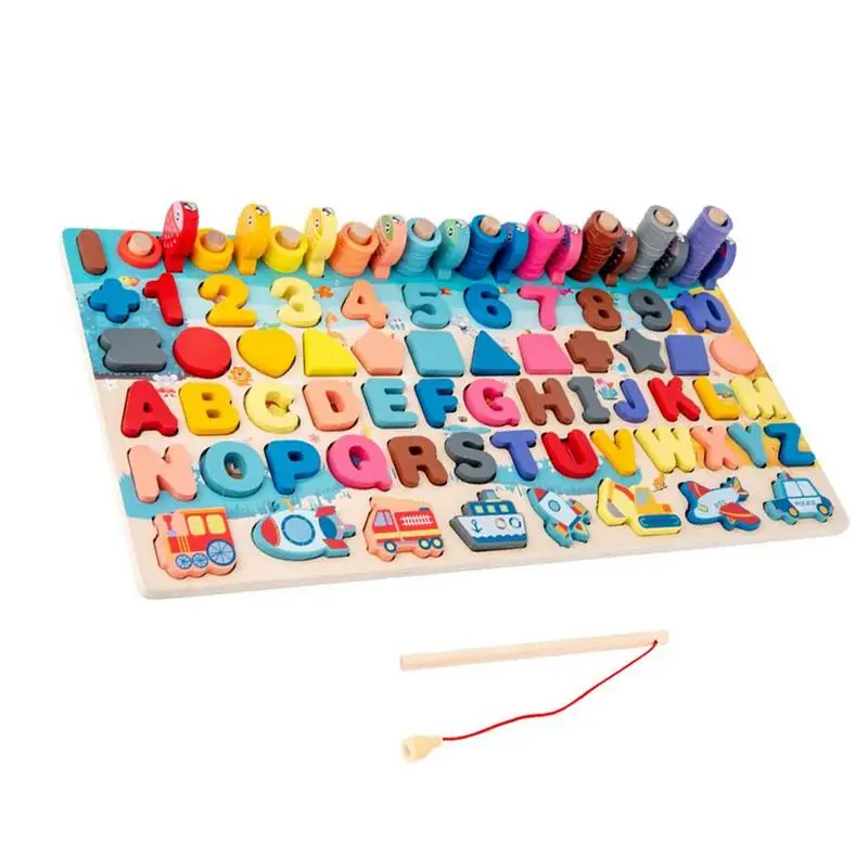 

Wooden Number Puzzle Multifunction Early Education Wooden Number Puzzle For Kids Funny Puzzle Toys For Toddlers Shape Sorting