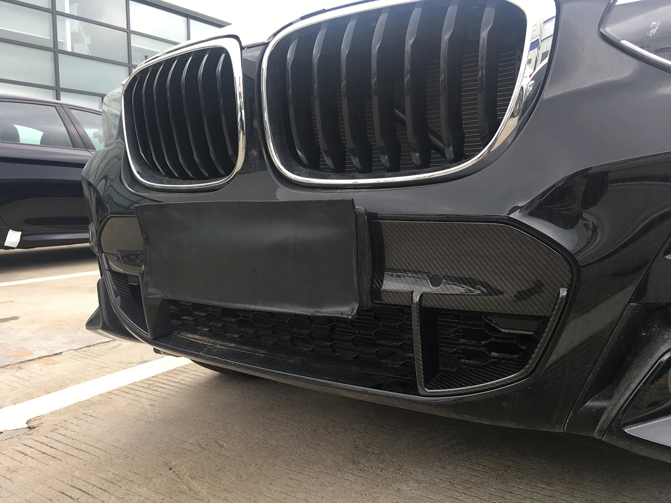X3 G01 PREG сухое углеродное волокно передний бампер Заполнители для BMW M SPORT 2018-2019