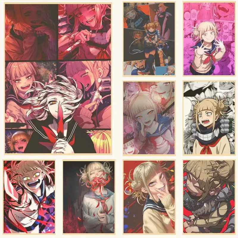 

Лидер продаж, Постер в стиле аниме, ретро постер, художественная Наклейка на стену для дома, бара, кафе, коллекционная картина, украшение обоев