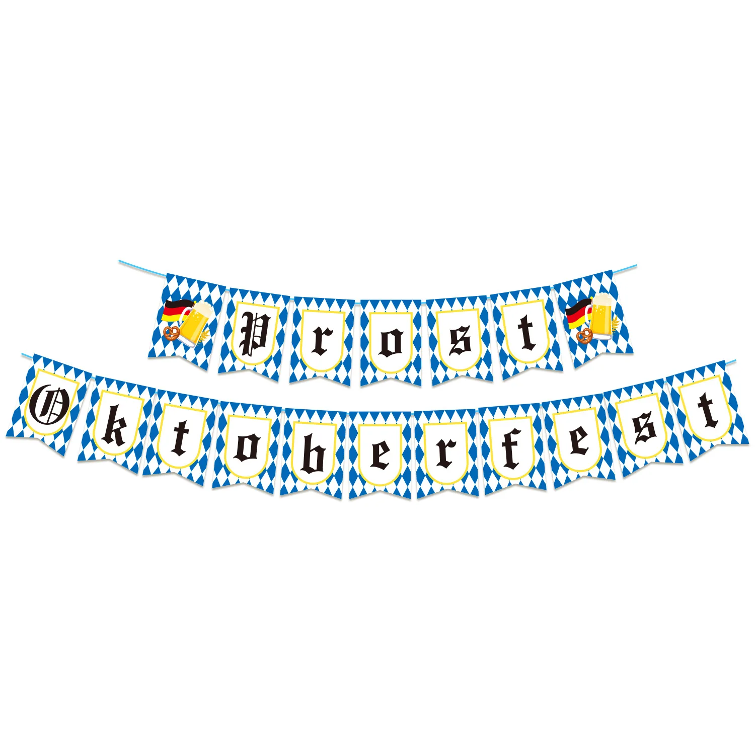 

JOYMEMO The Munich Oktoberfest Party Decorations Prost Oktoberfest Paper Banner German Beer Festival Party Home Decor Supplies