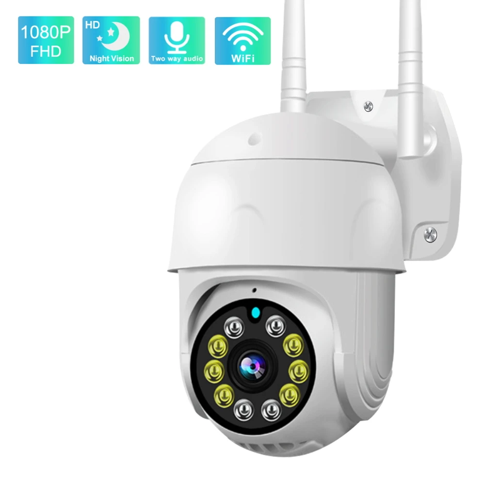 

IP-камера наружная купольная, 1080P, Wi-Fi, PTZ, ночное видение