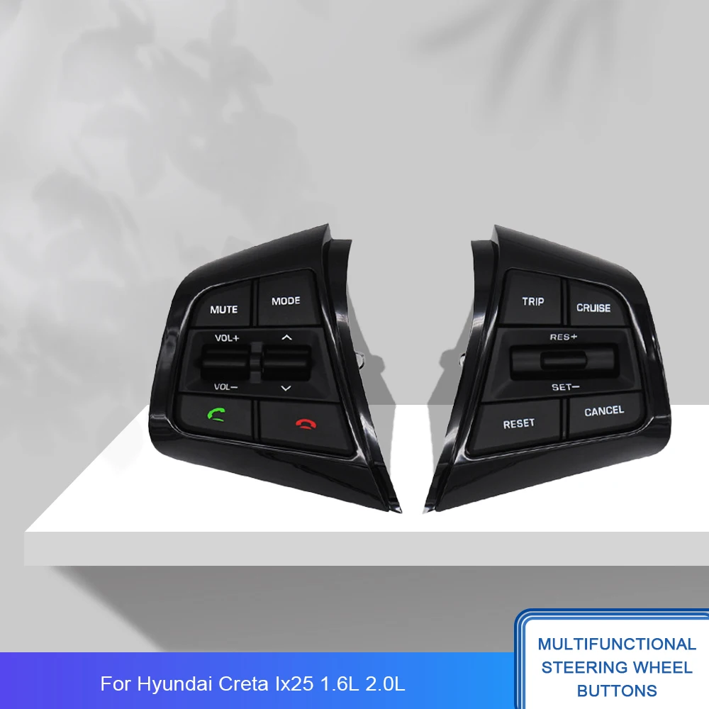 

Многофункциональный переключатель круиз-контроля для Hyundai CRETA Ix25 2019 Л 2015-кнопки аудио радио переключатели автомобильные аксессуары