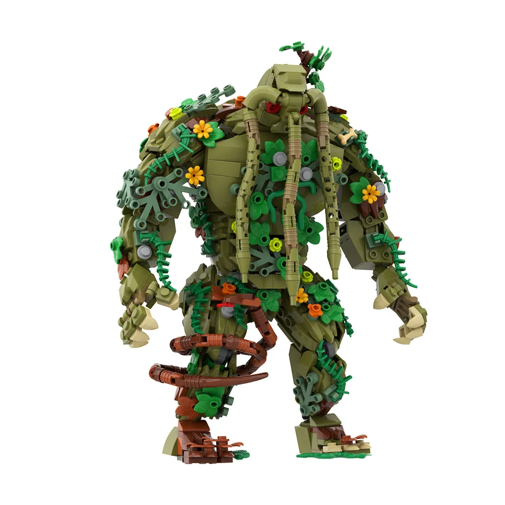 Gobricks MOC Man Thing Строительные блоки Модель Фильм Человек Вещь Horror Swamp Monster Фигурка