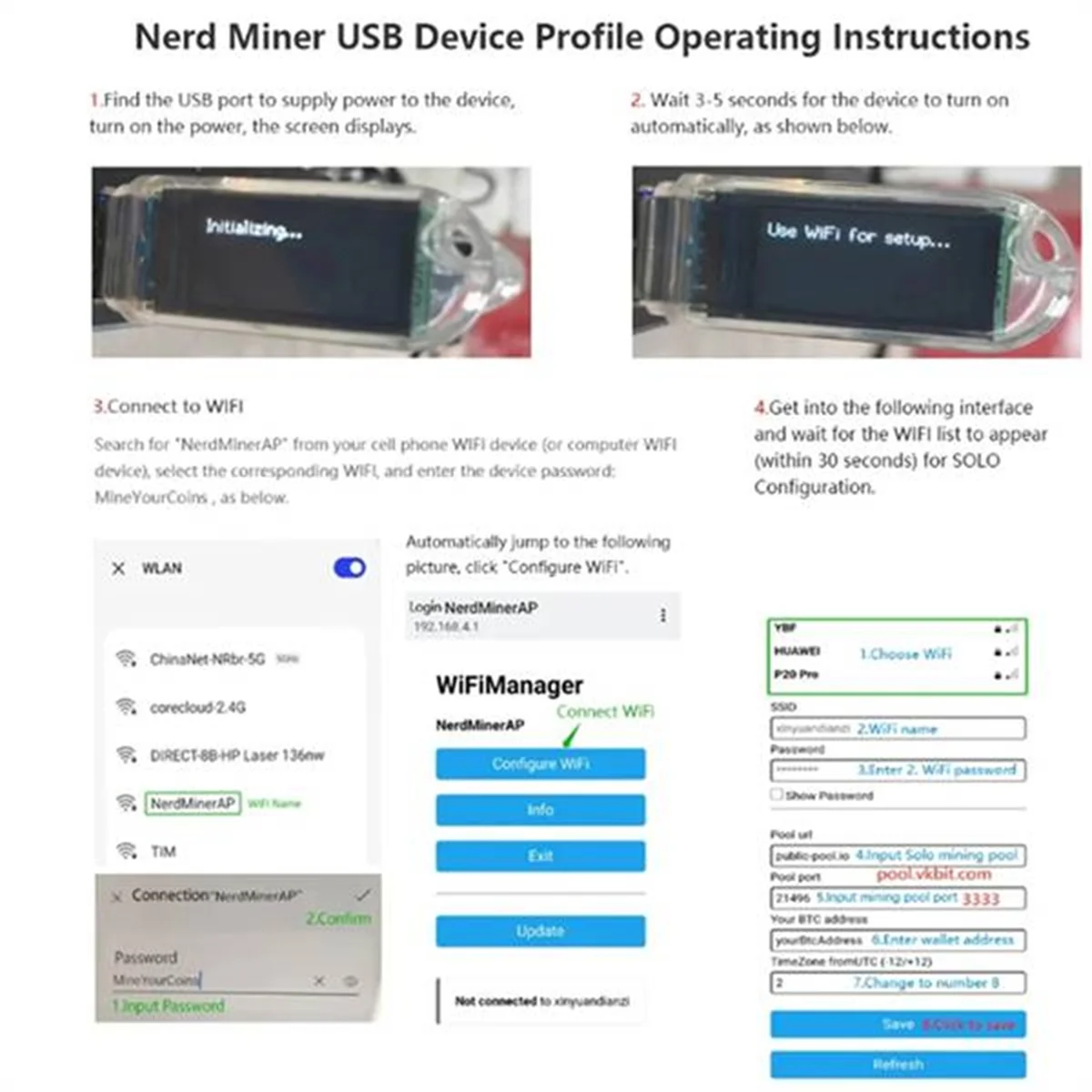 3 шт. Lucky Miner V3 Btc Silent Machine Usb Mining LV03 74KH/S Mini Asic Home