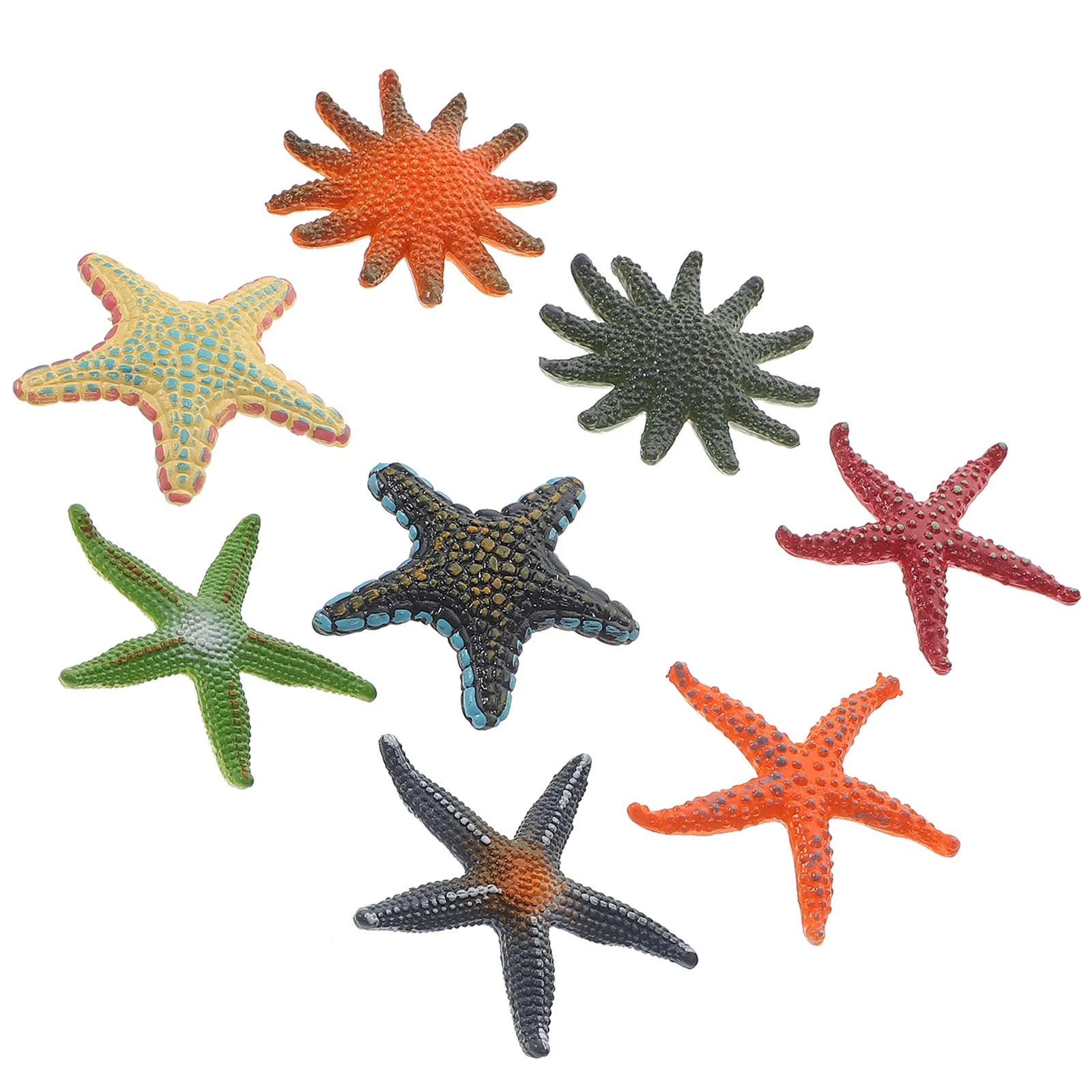 

8 Pcs Marine Life Model Sea Animals Figurines Sea-star Toys Octopus Decor Small Ocean Figures Pool Diving Mini Desktop