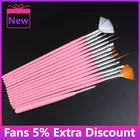 Искусственные Кисти для маникюра, щетка для геля для нейл-арта, кисть для ногтей с жидким порошком, акриловая кисть для резьбы, инструменты для дизайна ногтей