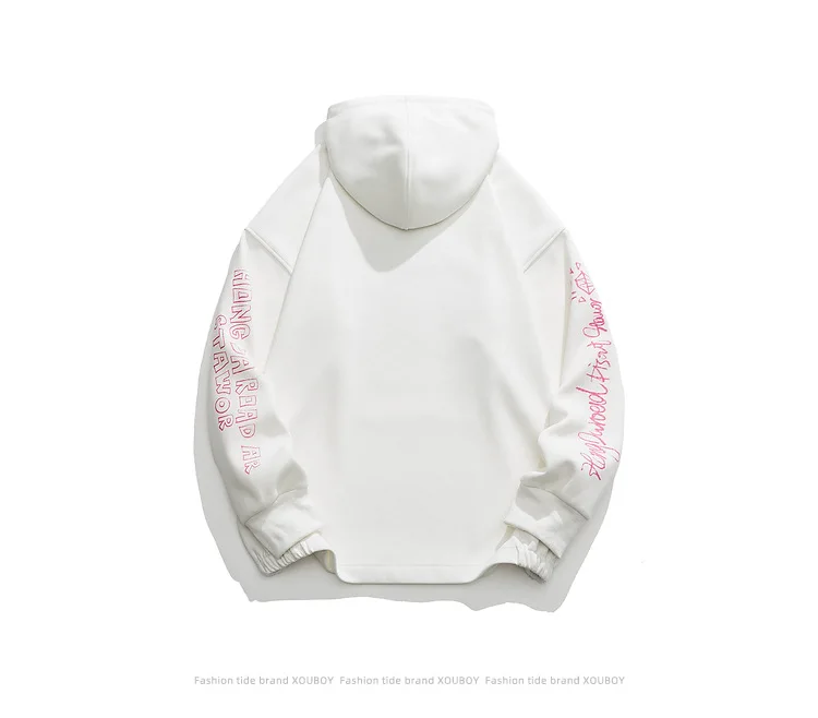 Толстовка мужская оверсайз в стиле хип-хоп свитшот с принтом уличном пуловер