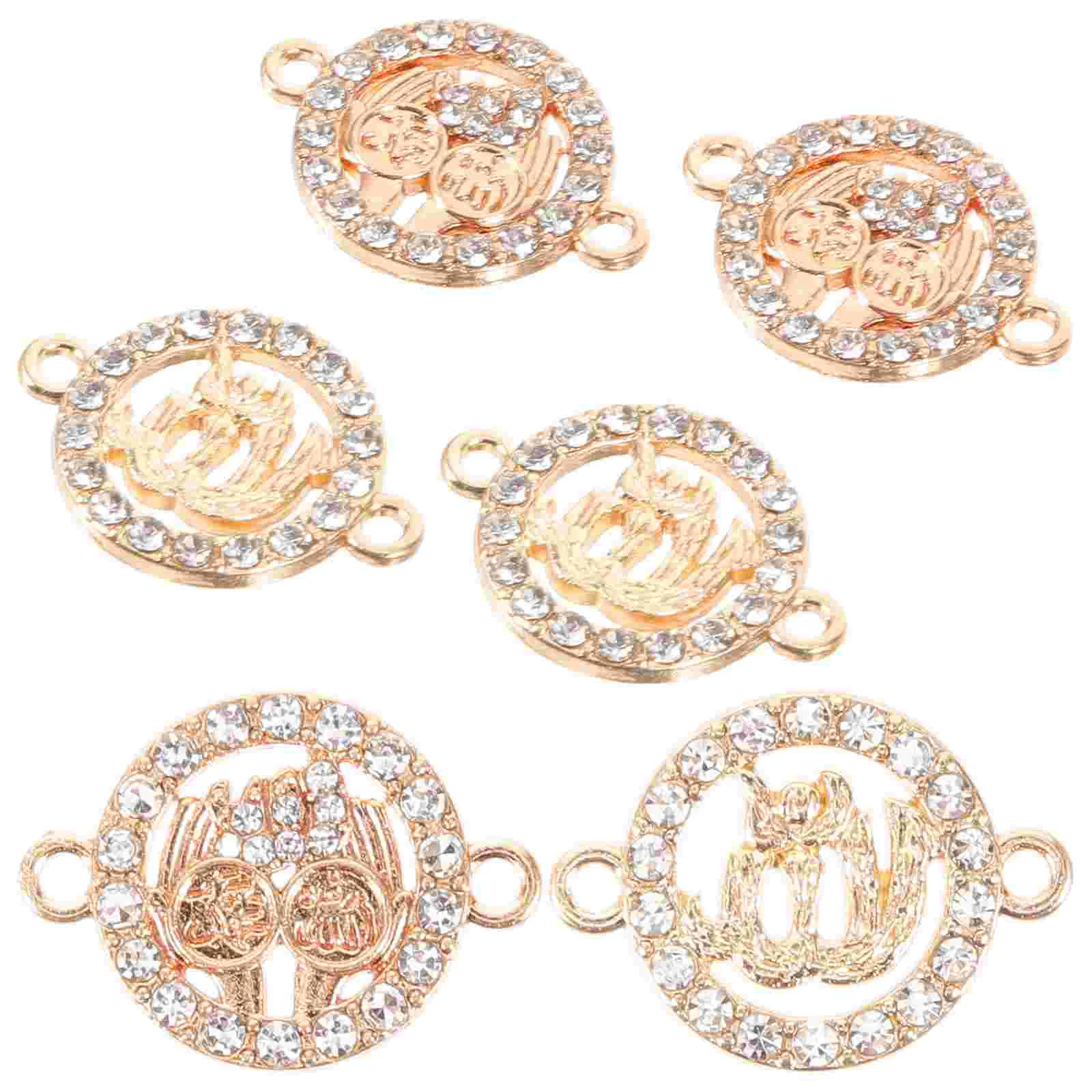 

6 шт. ювелирные аксессуары, ожерелье, подвеска, европейские и американские металлические подвески, ожерелья